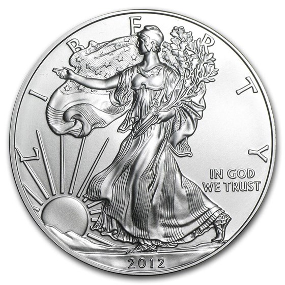 2012 1 oz Silver American Eagle BU 2012 1 oz Silver American Eagle BU